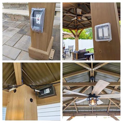 electrical box for gazebo|outdoor electrical box for gazebo.